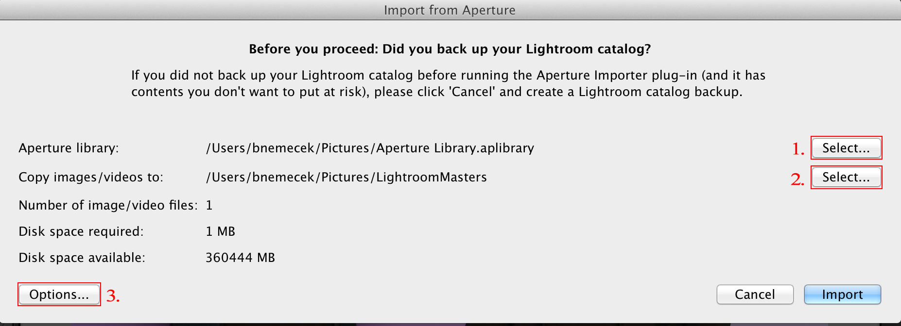 How to transfer photos from iPhoto or Aperture to Photoshop Lightroom Classic CC (Mac OS)